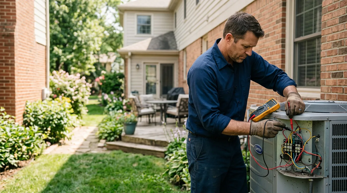 HVAC technician working near Monument, CO